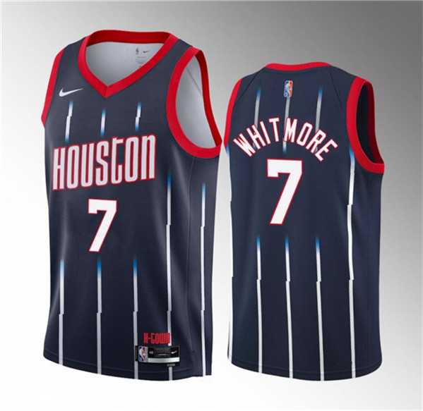 Men%27s Houston Rockets #7 Cam Whitmore Navy 2023 Draft Classic Edition Stitched Basketball Jersey Dzhi->houston rockets->NBA Jersey